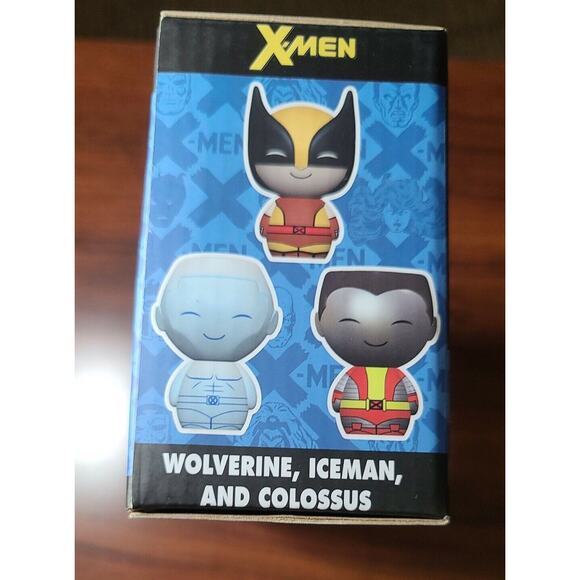 Funko Dorbz X-Men 3-pack Wolverin Ice-Man Colossus Vinyl 2016 Exclusive New - Picture 6 of 6